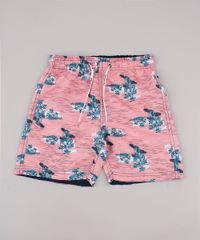 Bermuda-Surf-Infantil-Estampada-de-Praia-Coral-9765549-Coral_1