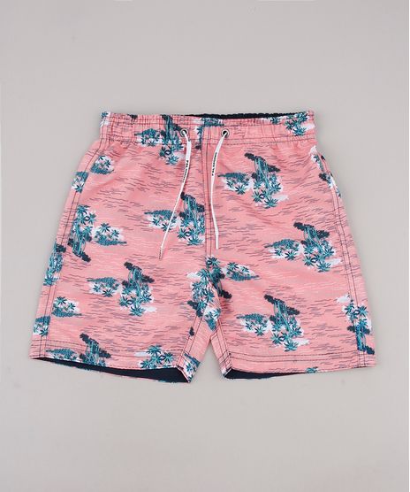 Bermuda-Surf-Infantil-Estampada-de-Praia-Coral-9765549-Coral_1