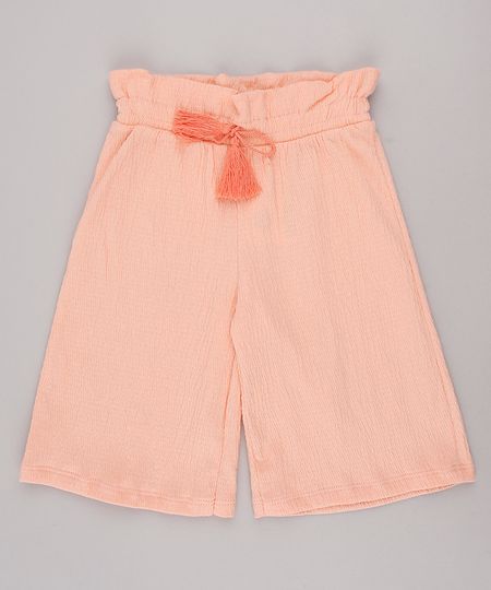 Calca-Infantil-Pantacourt-Texturizada-Coral-9744281-Coral_1