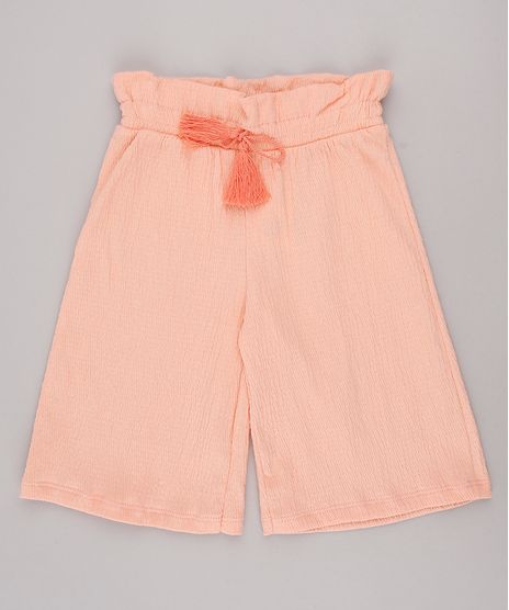 Calca-Infantil-Pantacourt-Texturizada-Coral-9744281-Coral_1