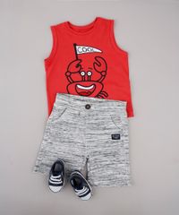 Bermuda-Infantil-em-Moletom-com-Bolsos-Cinza-Mescla-Claro-9659237-Cinza_Mescla_Claro_3