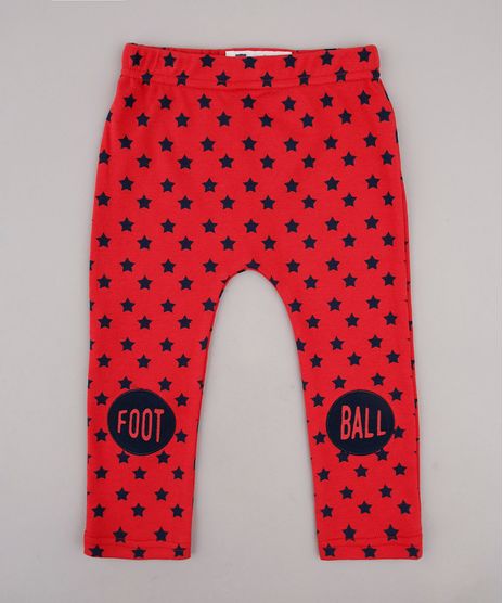 Calca-Infantil-Estampada-de-Estrelas--Vermelha-9586962-Vermelho_1