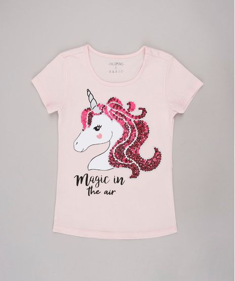Blusa-Infantil-Unicornio--Magic-in-the-air--Manga-Curta-Rosa-9744606-Rosa_1