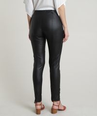 Calca-Legging-Feminina-Cintura-Alta-Resinada-com-Friso-Preta-9439347-Preto_2