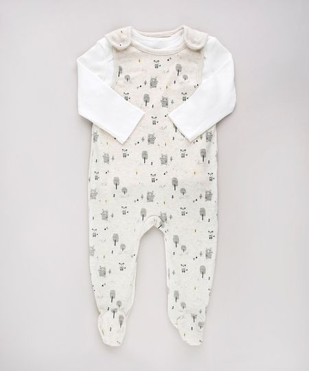 Conjunto-de-Camiseta-Manga-Longa-Off-White---Macacao-Estampado-de-Bichos-Sem-Manga-Bege-Claro-9599148-Bege_Claro_1 Conjunto-de-Camiseta-Manga-Longa-Off-White---Macacao-Estampado-de-Bichos-Sem-Manga-Bege-Claro-9599148-Bege_Claro_1