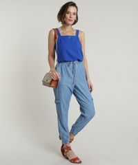 Calca-Jeans-Feminina-Jogger-Cargo-Cintura-Alta-com-Amarracao-Azul-Claro-9722126-Azul_Claro_3