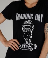 Blusa-Feminina-Esportiva-Ace-Garfield-Manga-Curta-Decote-Redondo-Preta-9787348-Preto_4