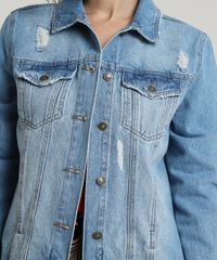 Jaqueta-Jeans-Feminina-Longa-com-Rasgos-e-Bolsos-Azul-Claro-9805761-Azul_Claro_4