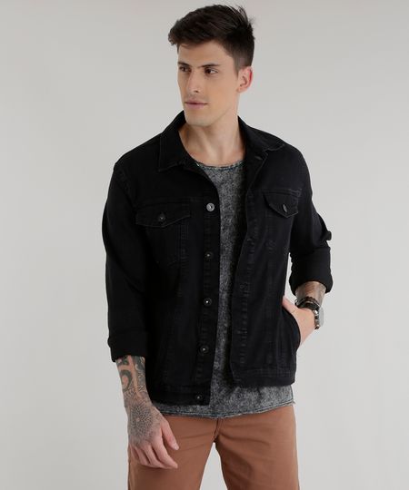 Jaqueta-Jeans-Preta-8517182-Preto_1 Jaqueta-Jeans-Preta-8517182-Preto_1