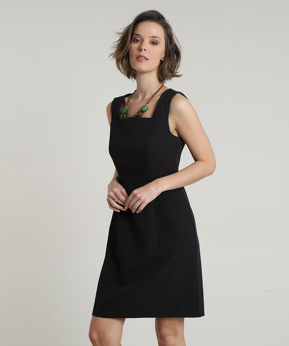 vestido branco basico curto