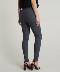 Calca-Legging-Feminina-Cintura-Alta-Estampada-de-Poa-em-Jacquard-com-Bolsos-Preta-9642532-Preto_2