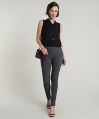 Calca-Legging-Feminina-Cintura-Alta-Estampada-de-Poa-em-Jacquard-com-Bolsos-Preta-9642532-Preto_3