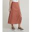 Saia-Feminina-Midi-Estampada-de-Poa-com-Fenda-Marrom-Claro-9669230-Marrom_Claro_1