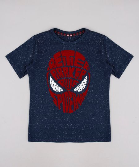 Camiseta-Infantil-Homem-Aranha-Manga-Curta-Azul-Escuro-9736690-Azul_Escuro_1