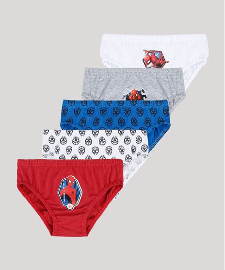 Kit-de-5-Cuecas-Infantis-Slip-Homem-Aranha-Multicor-9039669-Multicor_1