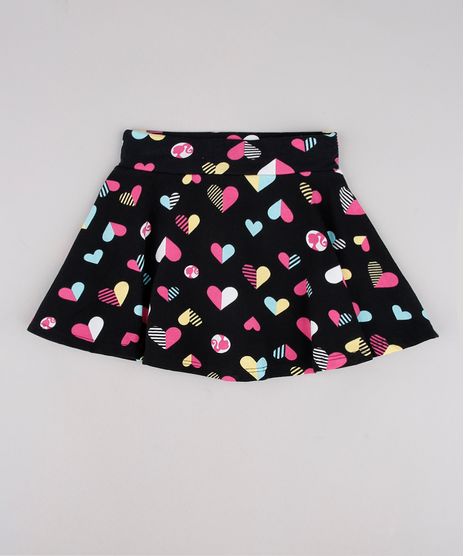 Short-Saia-Infantil-Barbie-Estampado-Preto-9762706-Preto_1
