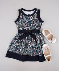 Vestido-Infantil-Estampado-Floral-com-Laco-Sem-Manga-Azul-Marinho-9804486-Azul_Marinho_3