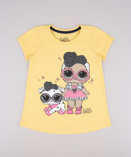 Blusa-Infantil-LOL-Surprise-Manga-Curta-Mostarda-9807006-Mostarda_1