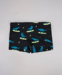 Sunga-Infantil-Boxer-Estampada-de-Dinossauros-Preta-9744458-Preto_2