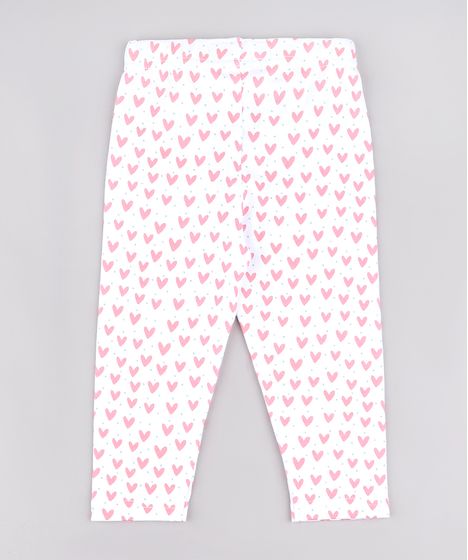 legging branca infantil