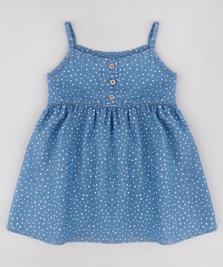 Vestido-Jeans-Infantil-Estampado-Poa-com-Alcas-Finas-Azul-Medio-9736016-Azul_Medio_1