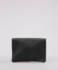 Necessaire-Feminina-Agua-de-Coco-Estampada-Bananeira-Animal-Print-Onca-com-Palha-Preta-9797218-Preto_4