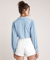 Camisa-Jeans-Feminina-Agua-de-Coco-Cropped-com-No-Manga-Longa-Azul-Claro-9809280-Azul_Claro_2