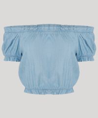 Blusa-Jeans-Feminina-Agua-de-Coco-Tal-Mae-Tal-Filha-Cropped-Ombro-a-Ombro-Manga-Curta-Azul-Claro-9809278-Azul_Claro_5