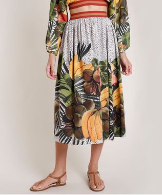 Saia-Feminina-Agua-de-Coco-Tal-Mae-Tal-Filha-Midi-Estampada-Cesto-de-Frutas-Off-White-9677878-Off_White_1