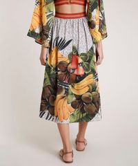 Saia-Feminina-Agua-de-Coco-Tal-Mae-Tal-Filha-Midi-Estampada-Cesto-de-Frutas-Off-White-9677878-Off_White_2