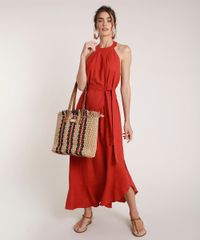 Vestido-Feminino-Agua-de-Coco-Longo-Frente-Unica-com-Linho-Bordado-de-Coqueiros-Cobre-9677874-Cobre_3