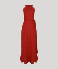 Vestido-Feminino-Agua-de-Coco-Longo-Frente-Unica-com-Linho-Bordado-de-Coqueiros-Cobre-9677874-Cobre_5