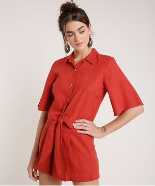 Camisa-Feminina-Agua-de-Coco-com-Linho-Bordado-de-Coqueiros-Manga-Curta-Cobre-9677875-Cobre_1