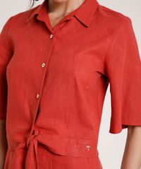 Camisa-Feminina-Agua-de-Coco-com-Linho-Bordado-de-Coqueiros-Manga-Curta-Cobre-9677875-Cobre_4