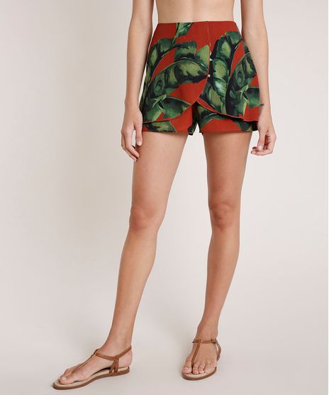 Short-Feminino-Agua-de-Coco-Estampado-Bananeira-com-Sobreposicao-Cobre-9677877-Cobre_1