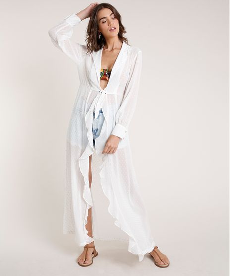 Chemise-Feminina-Agua-de-Coco-Longa-com-Babado-e-No-Manga-Longa-Off-White-9677888-Off_White_1