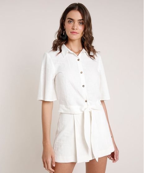 Camisa-Feminina-Agua-de-Coco-com-Linho-Bordado-de-Coqueiros-Manga-Curta-Off-White-9677875-Off_White_1