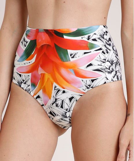 Biquini-Calcinha-Agua-de-Coco-Hot-Pant-Estampado-Bromelia-Colorida-Protecao-UV50--Off-White-9718970-Off_White_1