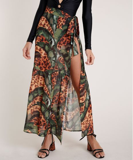 Saia-Saida-de-Praia-Feminina-Agua-de-Coco-Longa-Estampada-Bananeira-Animal-Print-Onca-Caramelo-9753991-Caramelo_1