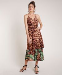 Vestido-Feminino-Agua-de-Coco-Tal-Mae-Tal-Filha-Midi-Bananeira-Animal-Print-Onca-Alcas-Finas-Caramelo-9678374-Caramelo_3