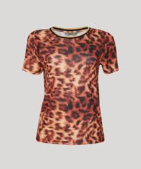 Blusa-Feminina-Agua-de-Coco-Tal-Mae-Tal-Filha-Estampada-Animal-Print-Onca-Manga-Curta-Decote-Redondo-Caramelo-9762776-Caramelo_5