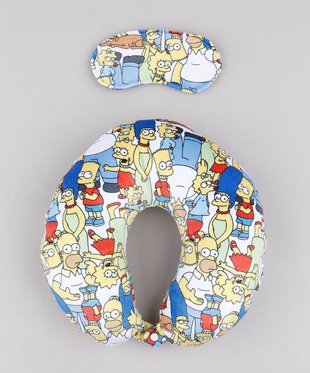 Kit-de-Apoio-de-Pescoco-Os-Simpsons-Estampado---Tapa-Olho-Branco-9758155-Branco_1