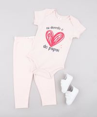 Body-Infantil--Coracao-do-Papai--Manga-Curta-Rosa-Claro-9602184-Rosa_Claro_3