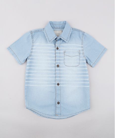 Camisa-Jeans-Infantil-Listrada-com-Bolso-Manga-Curta-Azul-Claro-9761849-Azul_Claro_1