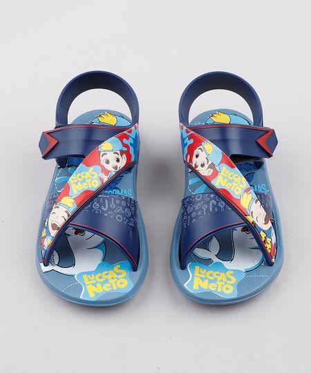 Sandalia-Papete-Infantil-Grendene-Lucas-Neto-com-Tiras-Azul-9829514-Azul_1