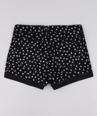 Short-de-Sarja-Infantil-Estampado-Floral-Barra-Dobrada-Preto-9776960-Preto_2