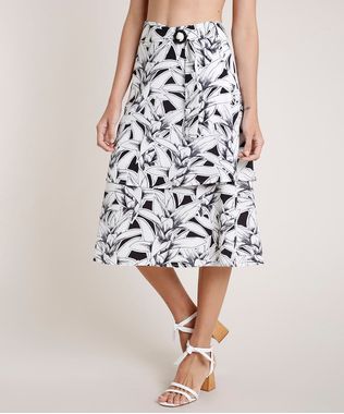 Saia-Feminina-Agua-de-Coco-Midi-Estampada-Bromelias-com-Cinto-Branca-9677885-Branco_1