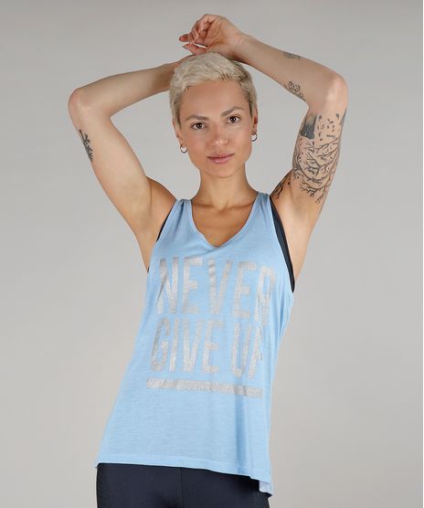 Regata-Feminina--Never-Give-Up--Esportiva-Ace-Decote-Nadador-Azul-9788488-Azul_1