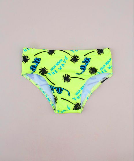 Sunga-Infantil-Slip-Estampada-de-Praia-com-Protecao-uv50--Verde-Claro-9744460-Verde_Claro_1