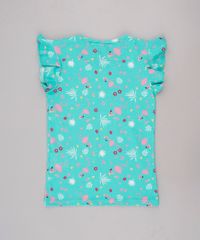 Blusa-Infantil-Basica-Estampada-de-Flamingos-Manga-Curta-Verde-9756286-Verde_2